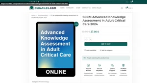 SCCM Advanced Knowledge Assessment in Adult Critical Care 20