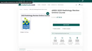 ARRS 2025 Radiology Review Online Course