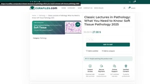 Classic Lectures in Pathology: What You Need to Know: Soft T