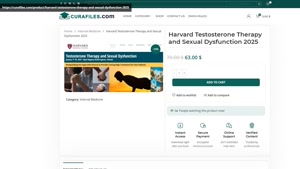 Harvard Testosterone Therapy and Sexual Dysfunction 2025