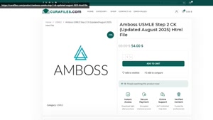 Amboss USMLE Step 2 CK (Updated August 2025) Html File