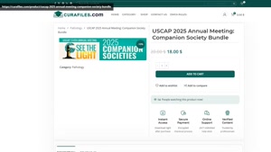 USCAP 2025 Annual Meeting: Companion Society Bundle