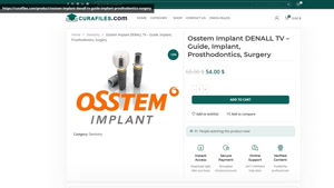 Osstem Implant DENALL TV – Guide, Implant, Prosthodontics, S