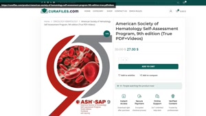 American Society of Hematology Self-Assessment Program, 9th 