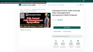 Cleveland Clinic 24th Annual Pain Management Symposium 2025 