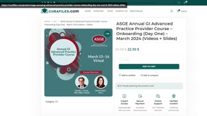 ASGE Annual GI Advanced Practice Provider Course – Onboardin