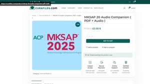 MKSAP 20 Audio Companion ( PDF + Audio )