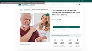 Oakstone Comprehensive Review of Pain Medicine 2025 (Videos 