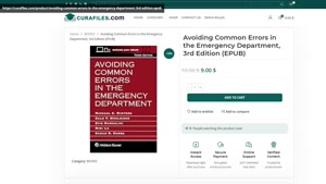 Avoiding Common Errors in the Emergency Department, 3rd Edit