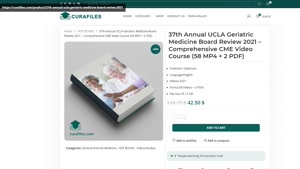 37th Annual UCLA Geriatric Medicine Board Review 2021 – Comp