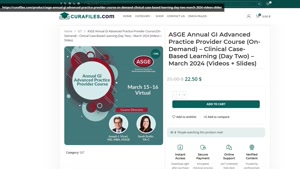 ASGE Annual GI Advanced Practice Provider Course (On-Demand)