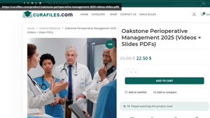 Oakstone Perioperative Management 2025 (Videos + Slides PDFs