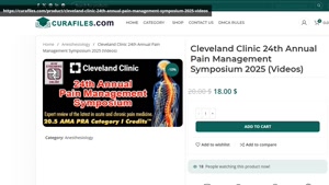 Cleveland Clinic 24th Annual Pain Management Symposium 2025 