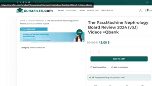 The PassMachine Nephrology Board Review 2024 (v3.1) Videos +