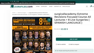 surgicallacademy Extreme Revisions Focused Course All Lectur