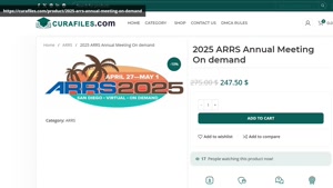 2025 ARRS Annual Meeting On demand