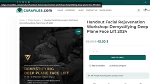 Handout Facial Rejuvenation Workshop: Demystifying Deep Plan