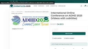 International Online Conference on ADHD 2025 (Videos with su