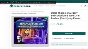 Osler Thoracic Surgery Subscription-Based Oral Review (Certi