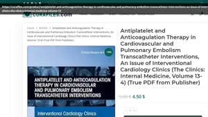 Antiplatelet and Anticoagulation Therapy in Cardiovascular a