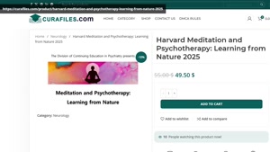 Harvard Meditation and Psychotherapy: Learning from Nature 2