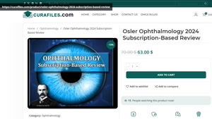 Osler Ophthalmology 2024 Subscription-Based Review