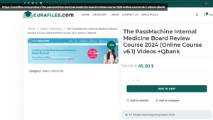 The PassMachine Internal Medicine Board Review Course 2024 (