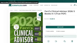 Ferri’s Clinical Advisor 2026: 5 Books in 1 (True PDF)