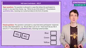 Self-report techniques 