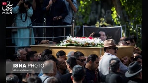 عکسهایی از مراسم خاکسپاری امید جهان با حضور هنرمندان