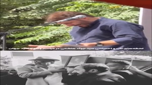 لحظات احساسی سیدجواد هاشمی در مراسم وداع با امید جهان