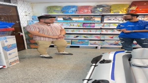 آنباکس قایق بادی اکسکروشن 4 اینتکس برای مشتری