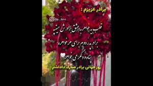 کلیپ روز جهانی برادر مبارک / استوری روز برادر
