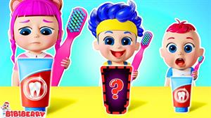 bibiberry - چالش مسواک بزرگ، متوسط ​​و کوچک 🪥