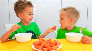 ماجراهای ولاد و نیکی / آهنگ سبزیجات بله بله با ولاد و نیکیتا