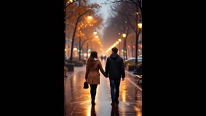 کلیپ عاشقانه دونفره های زیر باران