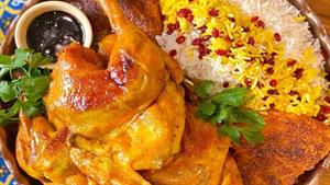 آشپزی ایرونی در طبیعت - طرز تهیه اکبرجوجه با کته زعفرانی