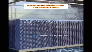 برج خنک کننده جریان مخالف یا جریان متقاطع، آذین تهویه