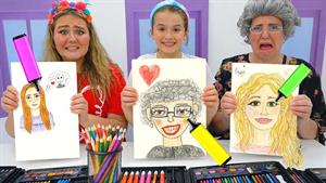 کارتون روبی بانی - چالش هنری پنکیک روبی و بانی