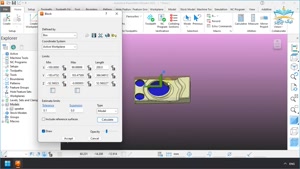 آموزش تعریف بلوک خام و ابزار در PowerMill- آکادمی نیک درس