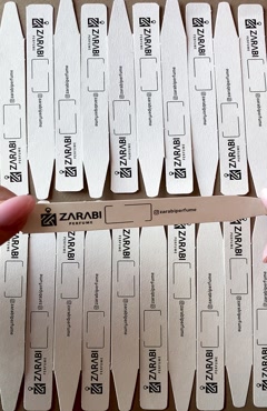 چاپ بلاتر | کاغذ تست ادکلن | چاپ تستر کاغذی عطر