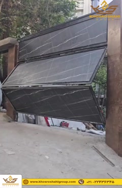 نمونه اجرای درب پارکینگ تاشو بالارونده