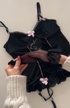 لباس خواب مشکی کد 205