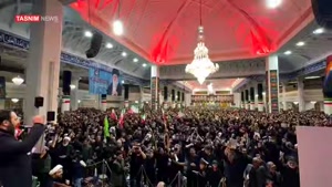 اعلام رهبری آیت‌الله سیدمجتبی خامنه‌ای در حرم حضرت معصومه س
