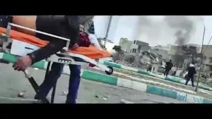 فیلم حمله به فلکهٔ چهارم تهرانپارس و آسیب‌دیدن غیرنظامیان