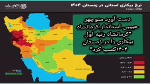 رتبه اول بیکاری کرمانشاه در زمستان ۱۴٠۴ منوچهر حبیبی استاندا