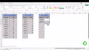 آموزش اکسل ۲۰۲۵ موجودی انبار