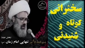 تنهایی امام زمان ( حضرت مهدی علیه السلام )سخنرانی تکان دهنده