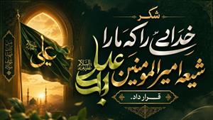 شکر خدا بخاطر داشتن نعمت ولایت امیرالمومنین علی علیه السلام