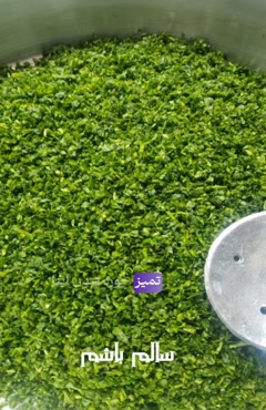 کار با سبزی خرد کن بشقابی